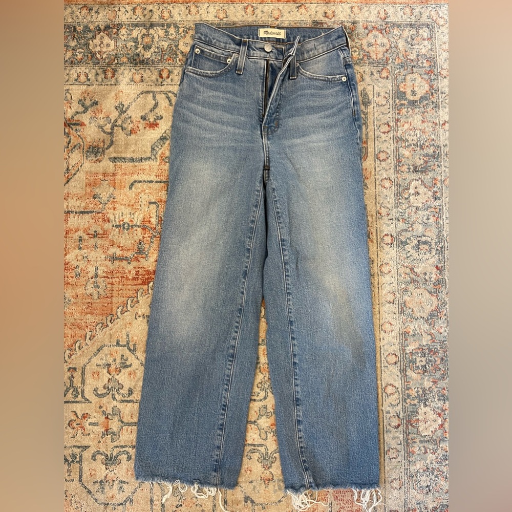 Madewell Perfect Vintage wide leg crop jeans size 24